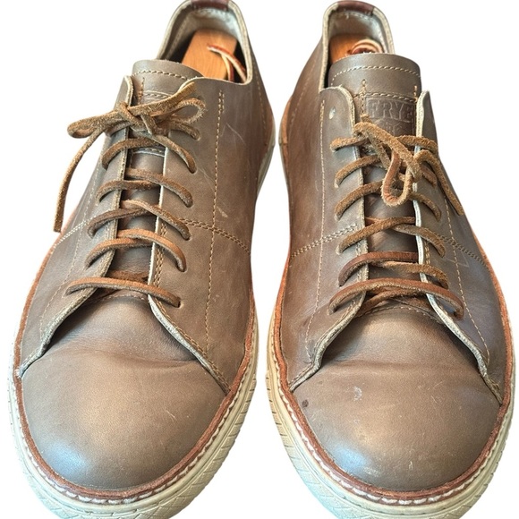 Frye Gates Low Lace Leather Shoes - Picture 3 of 8